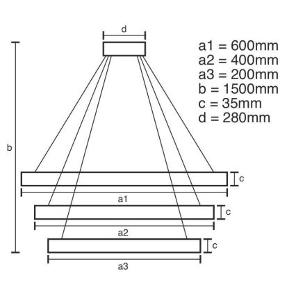 LED Prigušivi kristalni luster na sajli LED/100W/230V 3000-6500K srebrna + daljinski upravljač