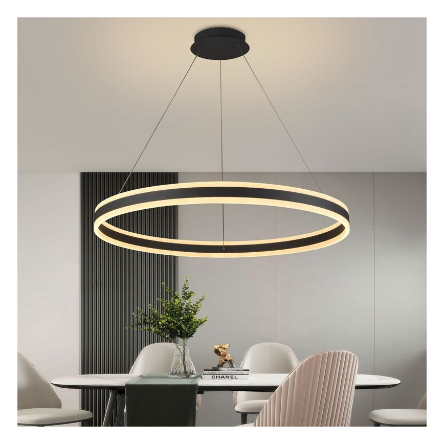 LED Prigušivi luster na sajli LED/110W/230V 3000-6500K + daljinski upravljač