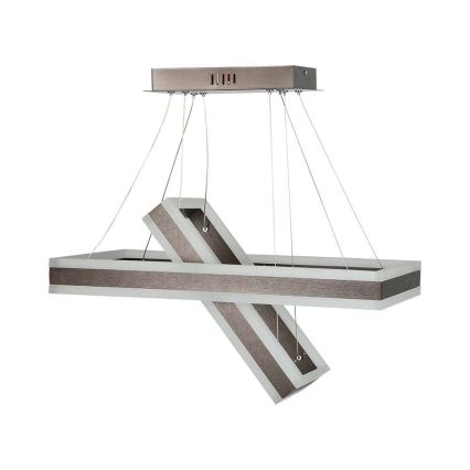 LED Prigušivi luster na sajli LED/113W/230V 3000K smeđa