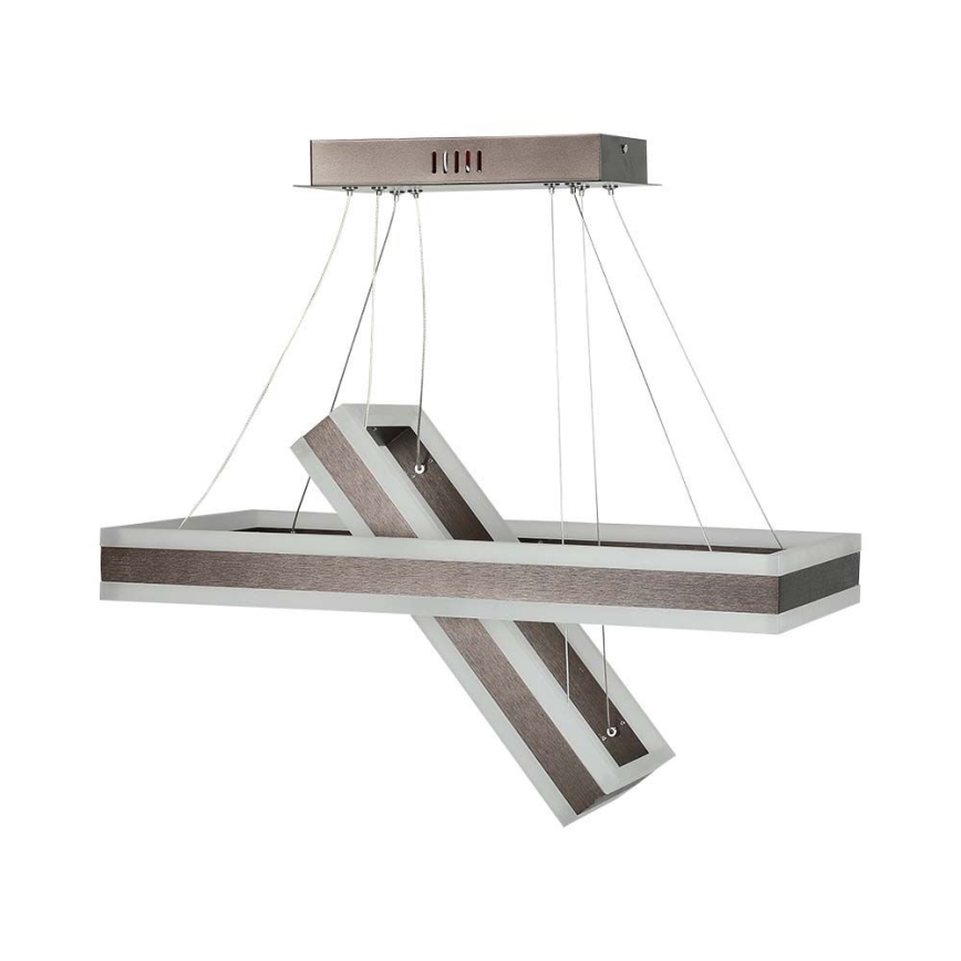 LED Prigušivi luster na sajli LED/113W/230V 3000K smeđa