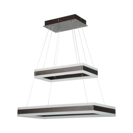 LED Prigušivi luster na sajli LED/113W/230V 3000K smeđa