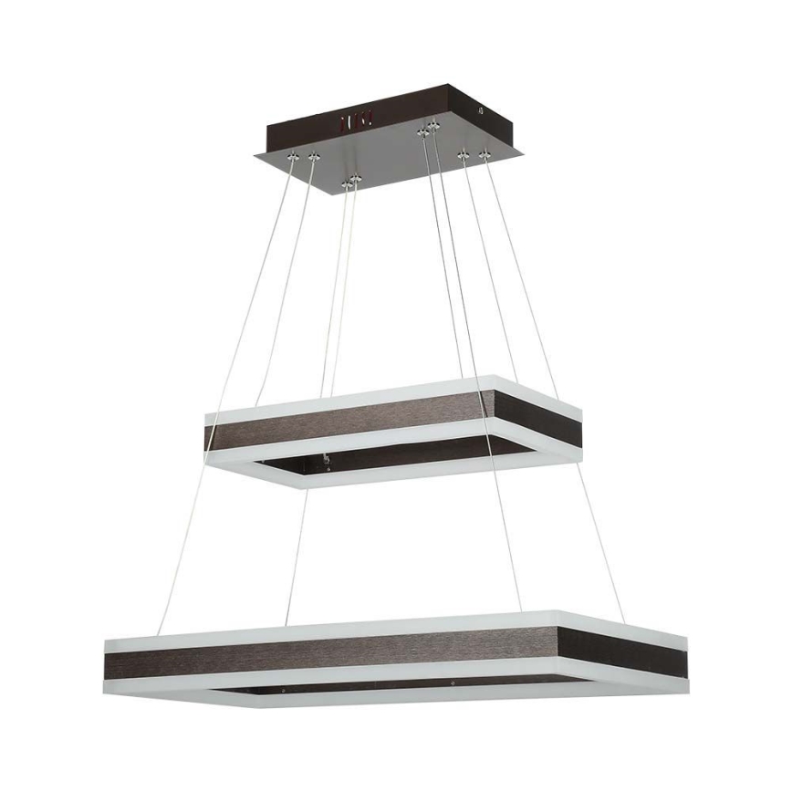 LED Prigušivi luster na sajli LED/113W/230V 3000K smeđa