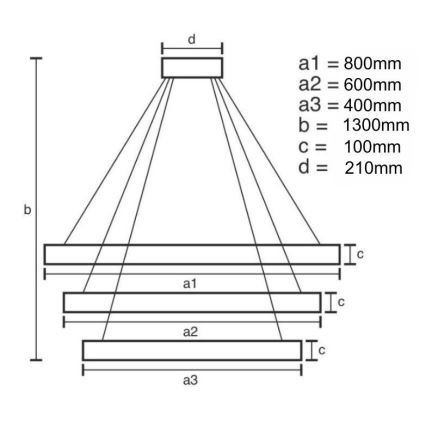 LED Prigušivi kristalni luster na sajli LED/115W/230V 3000-6500K krom + daljinski upravljač