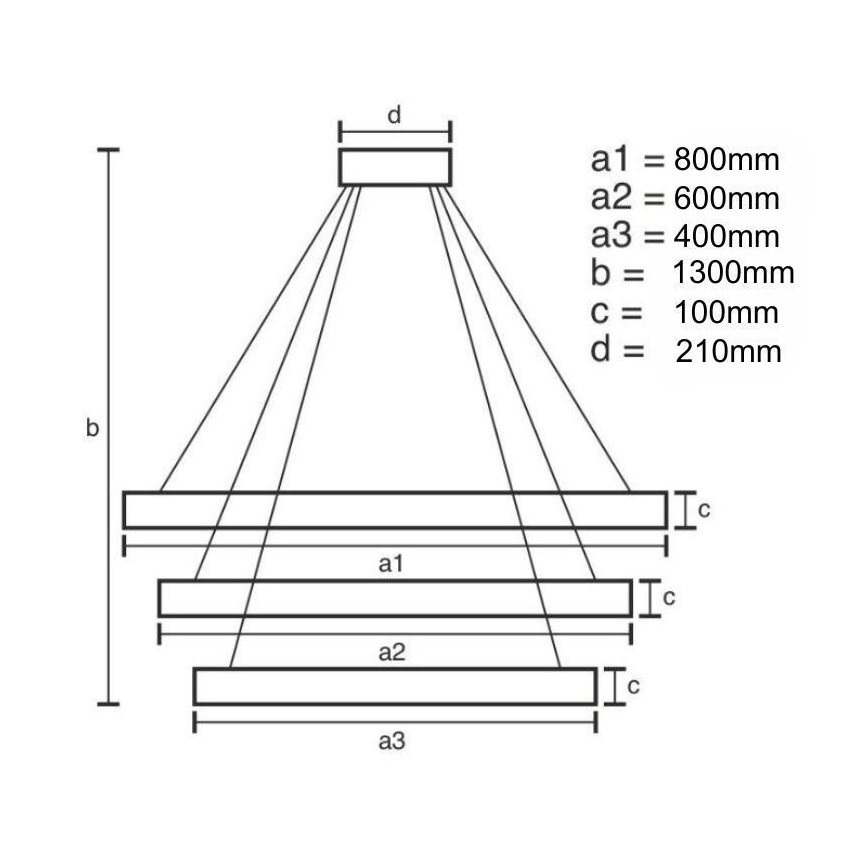 LED Prigušivi kristalni luster na sajli LED/115W/230V 3000-6500K sjajni krom + daljinski upravljač