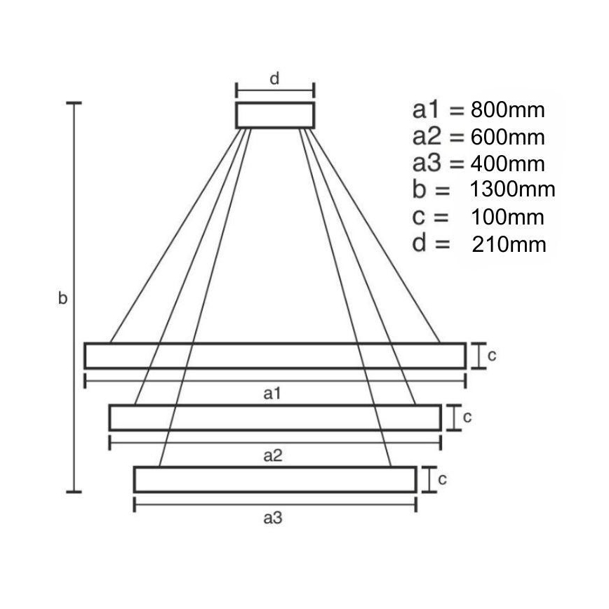 LED Prigušivi kristalni luster na sajli LED/115W/230V 3000-6500K krom/zlatna + daljinski upravljač