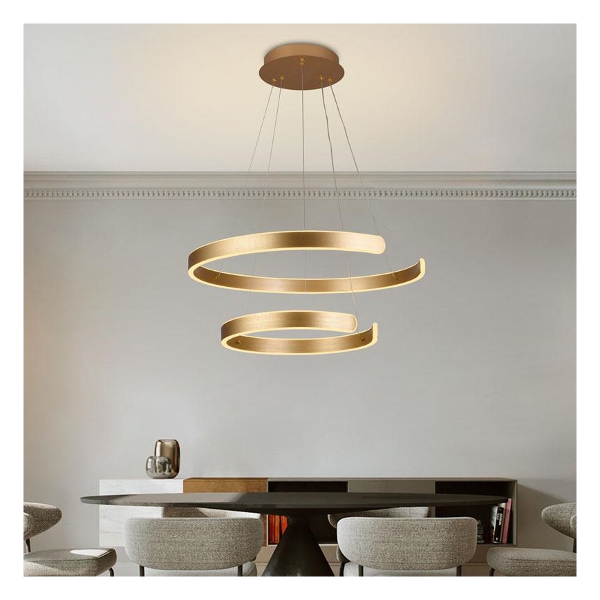 LED Prigušivi luster na sajli LED/120W/230V 3000-6500K + daljinski upravljač