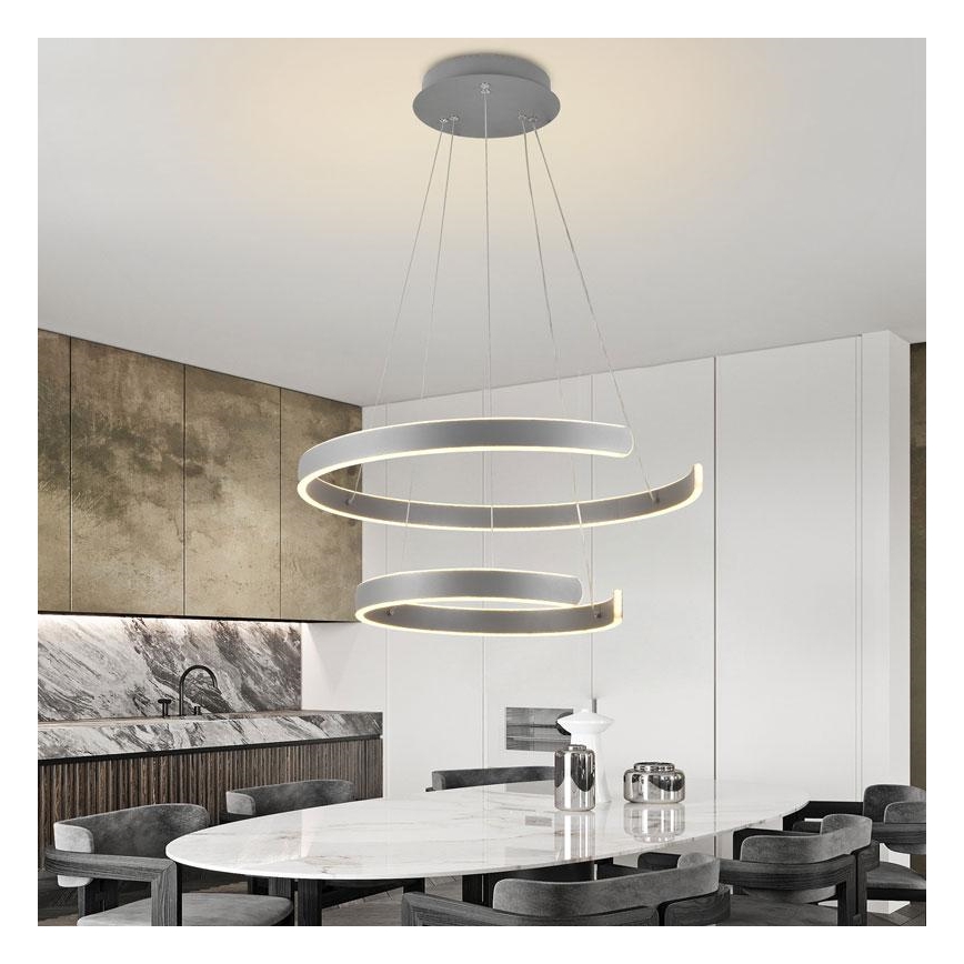 LED Prigušivi luster na sajli LED/120W/230V 3000-6500K + daljinski upravljač