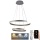 LED Prigušivi luster na sajli LED/120W/230V 3000-6500K pr. 60 cm + daljinski upravljač