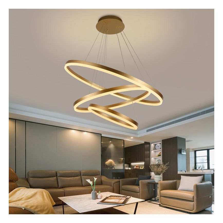 LED Prigušivi luster na sajli LED/125W/230V 3000-6500K + daljinski upravljač