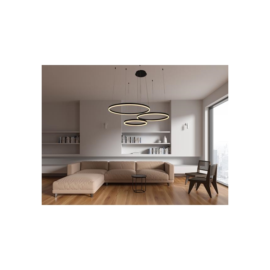 LED Prigušivi luster na sajli LED/125W/230V 3000-6500K + daljinski upravljač