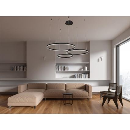 LED Prigušivi luster na sajli LED/125W/230V 3000-6500K + daljinski upravljač
