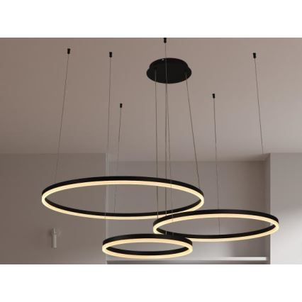 LED Prigušivi luster na sajli LED/125W/230V 3000-6500K + daljinski upravljač