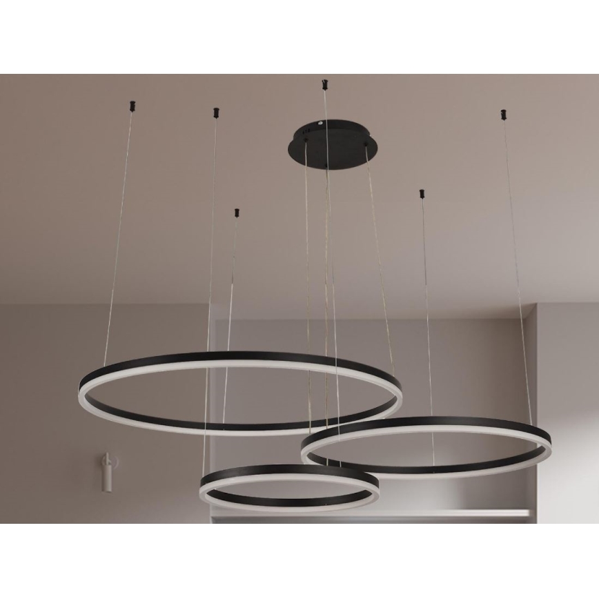 LED Prigušivi luster na sajli LED/125W/230V 3000-6500K + daljinski upravljač