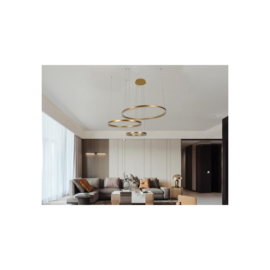 LED Prigušivi luster na sajli LED/125W/230V 3000-6500K + daljinski upravljač