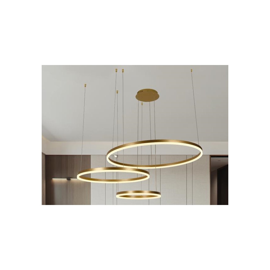 LED Prigušivi luster na sajli LED/125W/230V 3000-6500K + daljinski upravljač