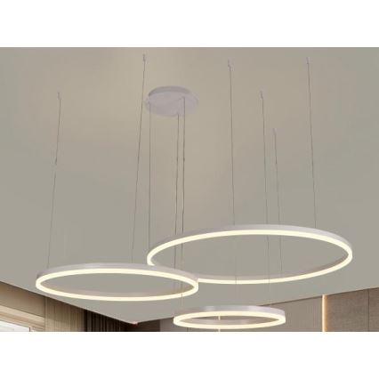 LED Prigušivi luster na sajli LED/125W/230V 3000-6500K + daljinski upravljač