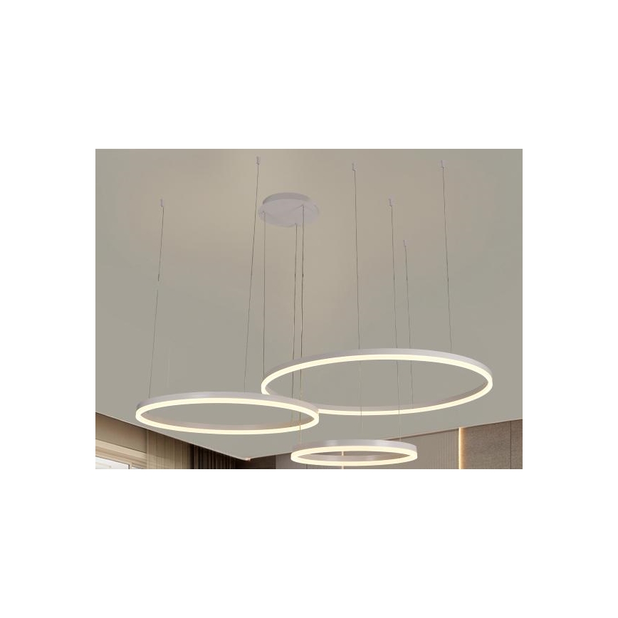 LED Prigušivi luster na sajli LED/125W/230V 3000-6500K + daljinski upravljač