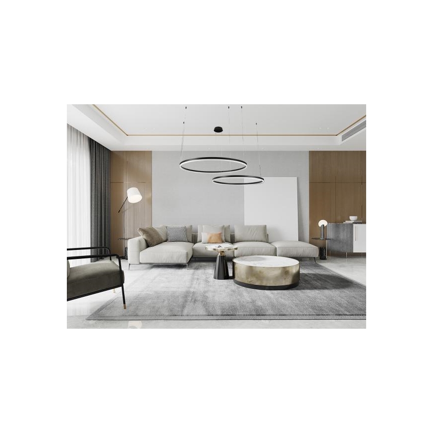 LED Prigušivi luster na sajli LED/128W/230V 3000-6500K + daljinski upravljač