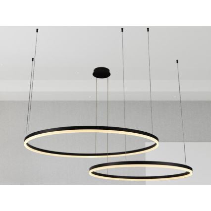 LED Prigušivi luster na sajli LED/128W/230V 3000-6500K + daljinski upravljač
