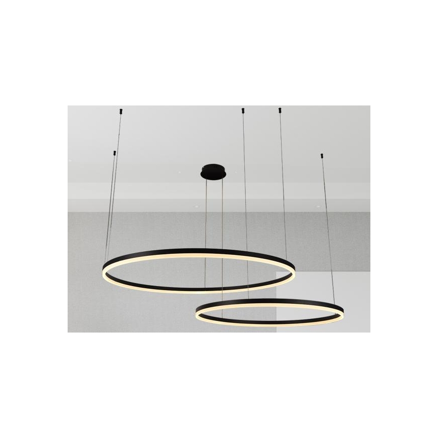 LED Prigušivi luster na sajli LED/128W/230V 3000-6500K + daljinski upravljač