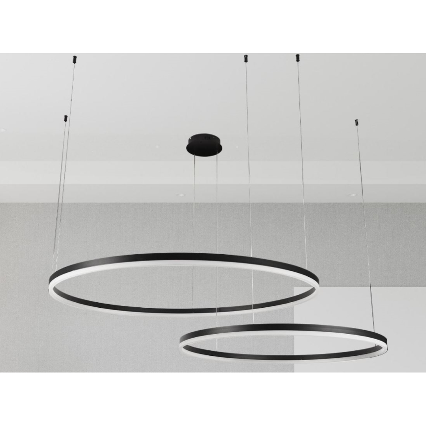LED Prigušivi luster na sajli LED/128W/230V 3000-6500K + daljinski upravljač