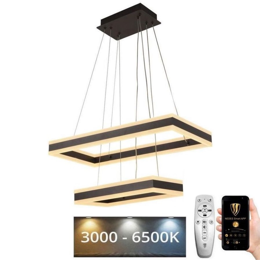 LED Prigušivi luster na sajli LED/130W/230V 3000-6500K + daljinski upravljač