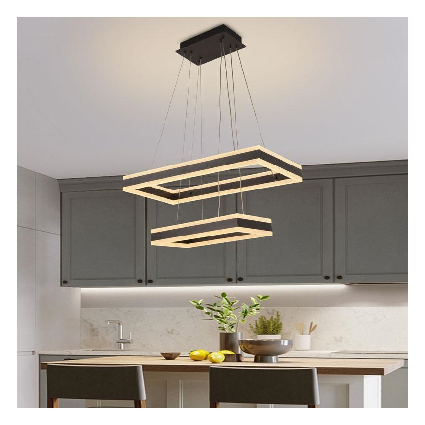 LED Prigušivi luster na sajli LED/130W/230V 3000-6500K + daljinski upravljač