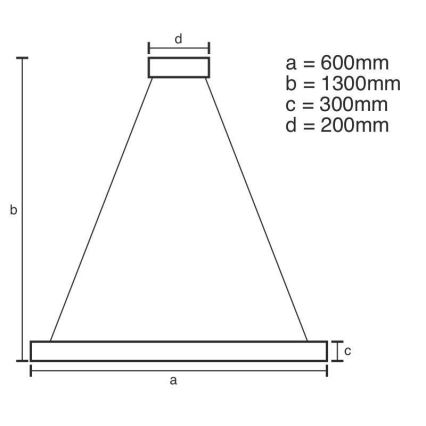 LED Prigušivi kristalni luster na sajli LED/130W/230V 3000-6500K zlatna + daljinski upravljač