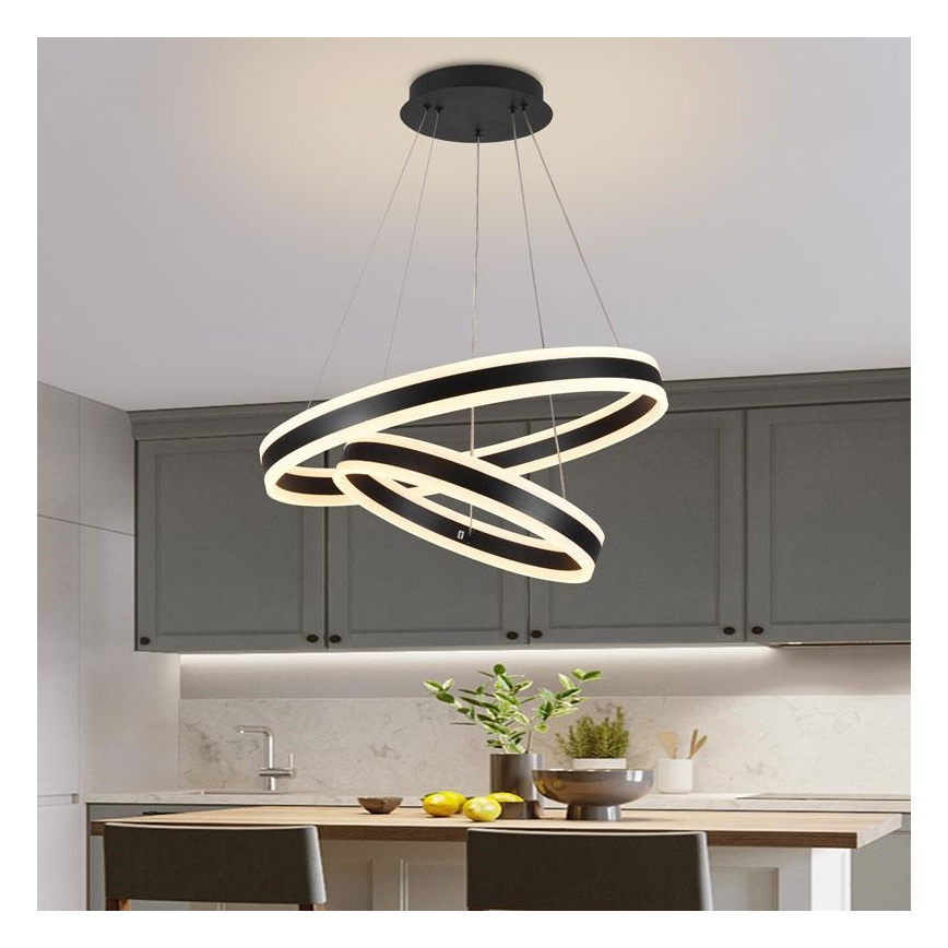 LED Prigušivi luster na sajli LED/135W/230V 3000-6500K + daljinski upravljač