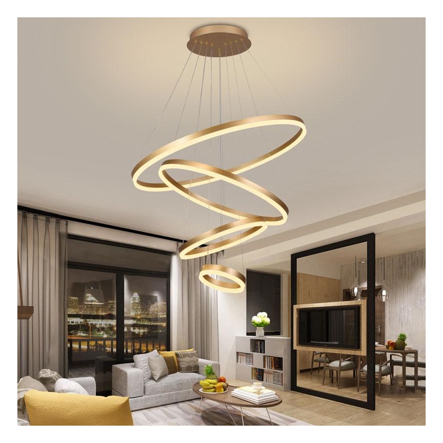 LED Prigušivi luster na sajli LED/165W/230V 3000-6500K + daljinski upravljač