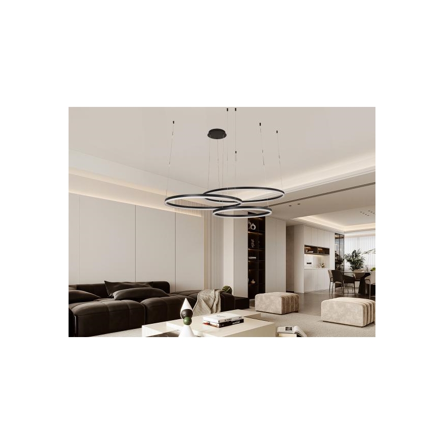 LED Prigušivi luster na sajli LED/170W/230V 3000-6500K + daljinski upravljač