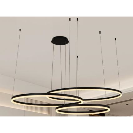 LED Prigušivi luster na sajli LED/170W/230V 3000-6500K + daljinski upravljač