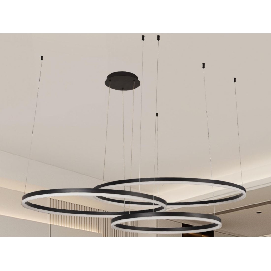 LED Prigušivi luster na sajli LED/170W/230V 3000-6500K + daljinski upravljač