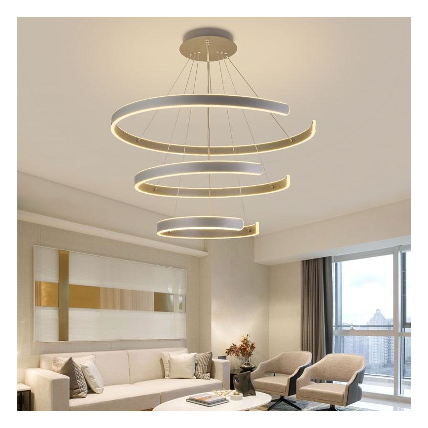 LED Prigušivi luster na sajli LED/220W/230V 3000-6500K + daljinski upravljač