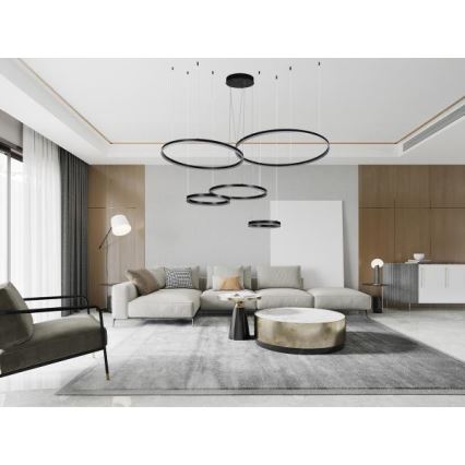 LED Prigušivi luster na sajli LED/220W/230V 3000-6500K + daljinski upravljač