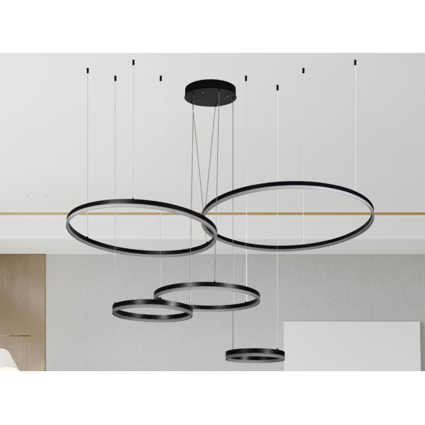 LED Prigušivi luster na sajli LED/220W/230V 3000-6500K + daljinski upravljač
