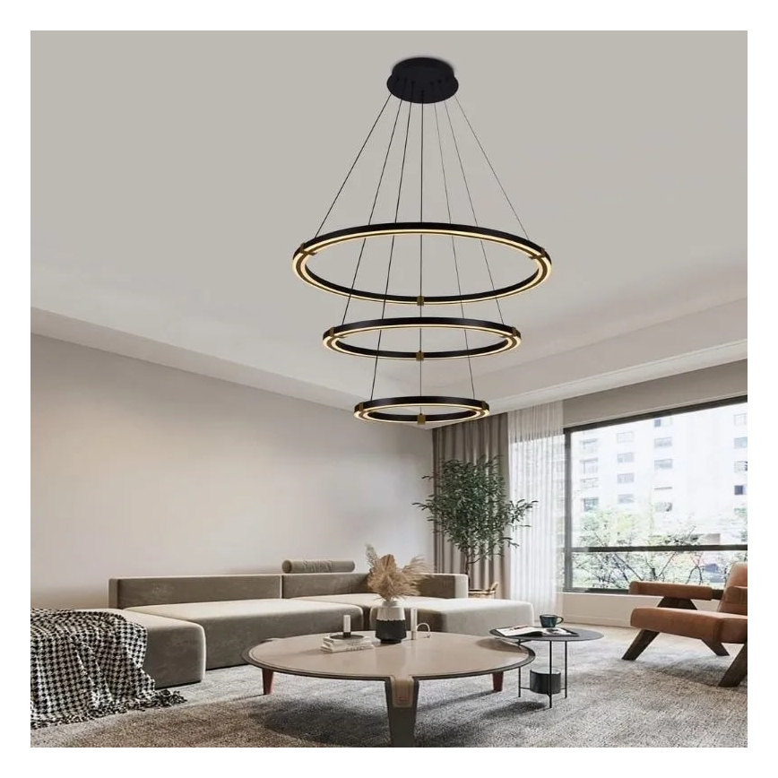 LED Prigušivi luster na sajli LED/235W/230V 3000-6500K + daljinski upravljač
