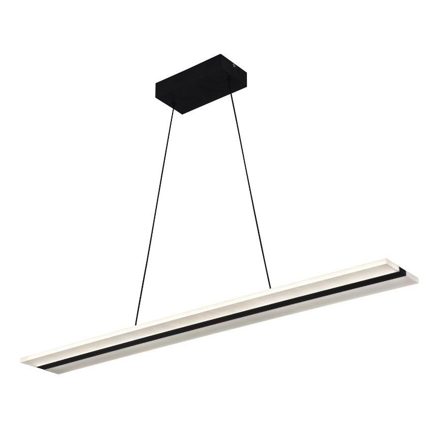 LED Prigušivi luster na sajli LED/40W/230V 3000-6500K crna + daljinski upravljač