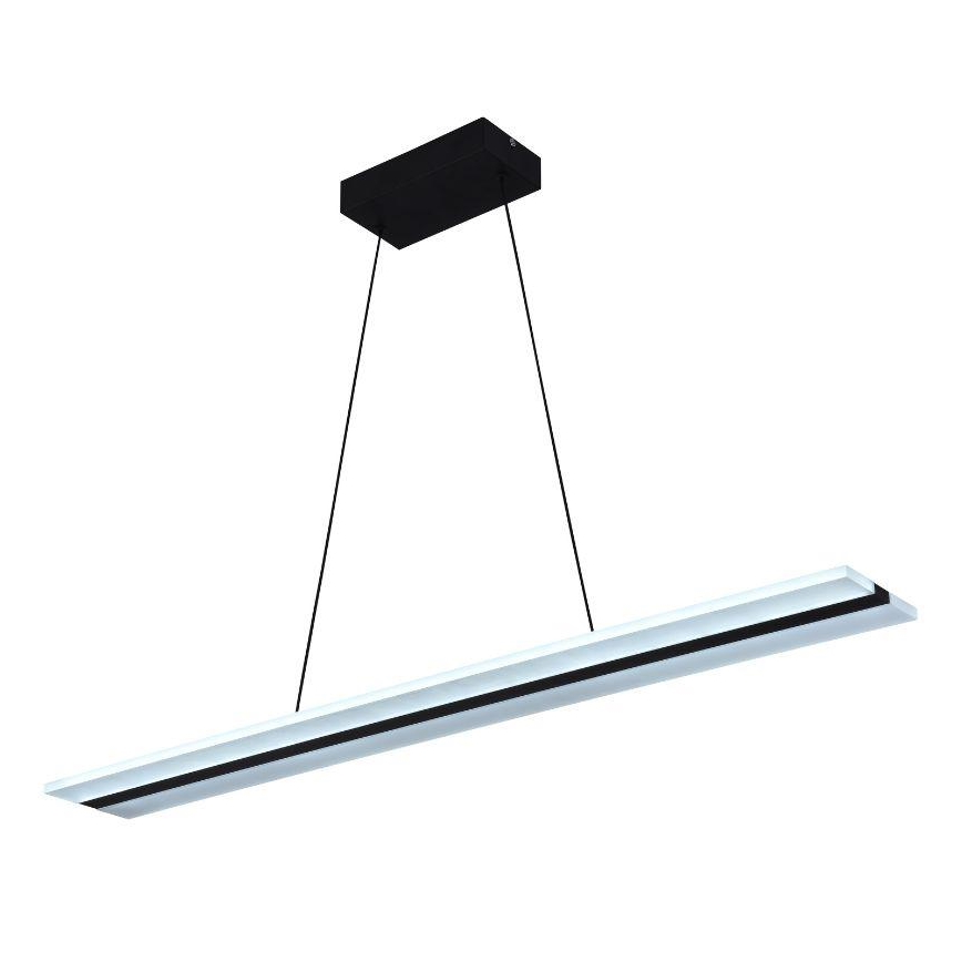 LED Prigušivi luster na sajli LED/40W/230V 3000-6500K crna + daljinski upravljač