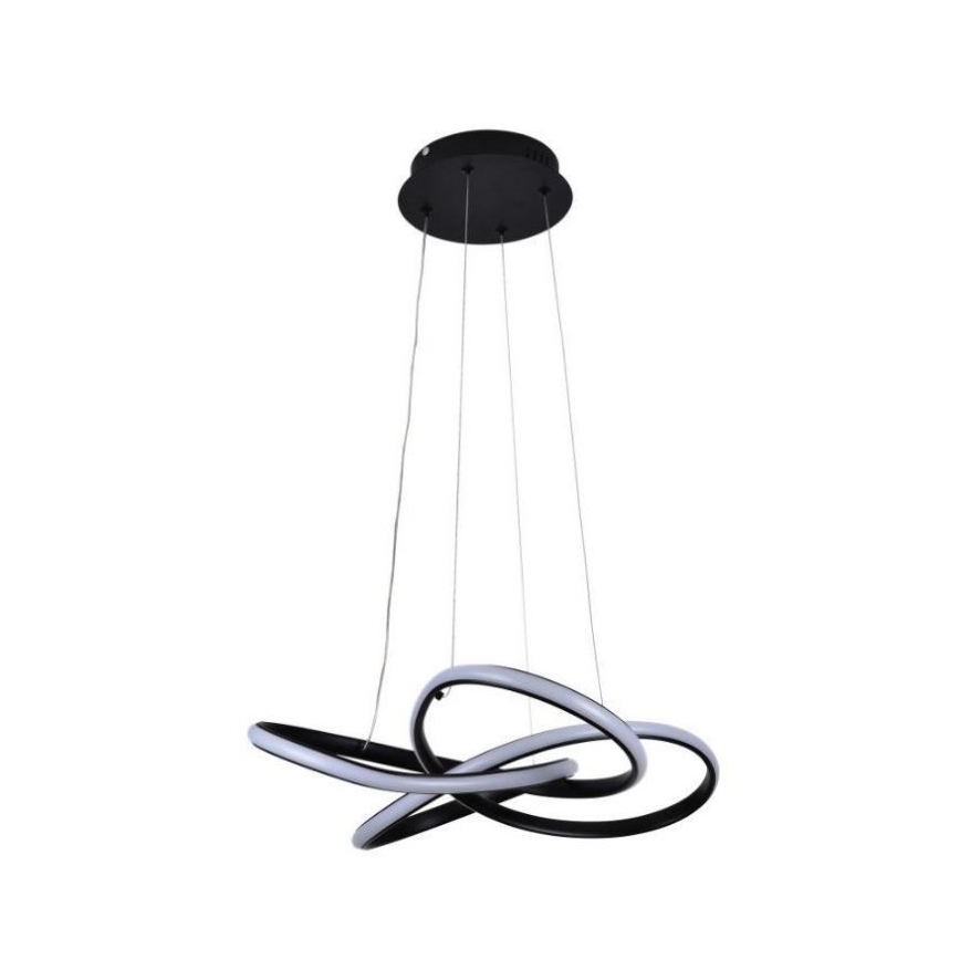 LED Prigušivi luster na sajli LED/40W/230V 3000-6500K crna + daljinski upravljač