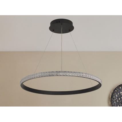 LED Prigušivi luster na sajli LED/40W/230V 3000-6500K + daljinski upravljač