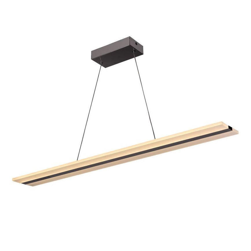 LED Prigušivi luster na sajli LED/40W/230V 3000-6500K krom + daljinski upravljač