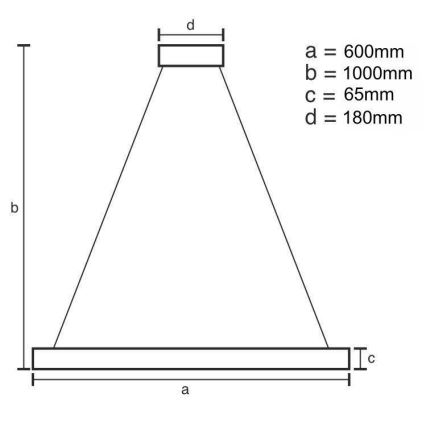 LED Prigušivi kristalni luster na sajli LED/40W/230V 3000-6500K sjajni krom + daljinski upravljač