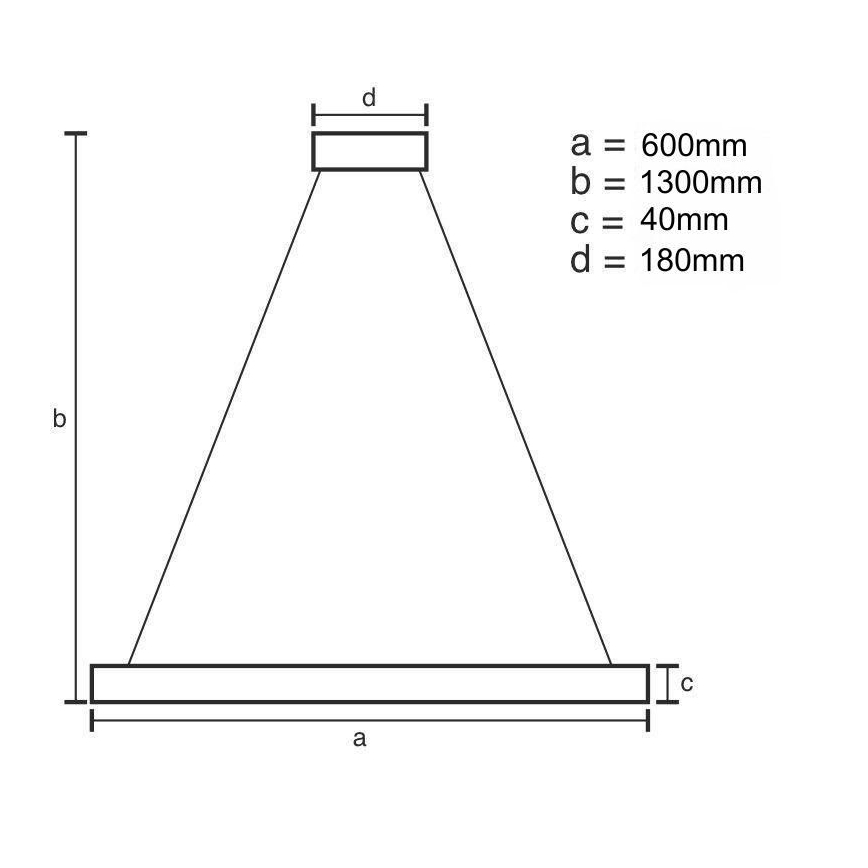 LED Prigušivi luster na sajli LED/40W/230V 3000-6500K zlatna + daljinski upravljač