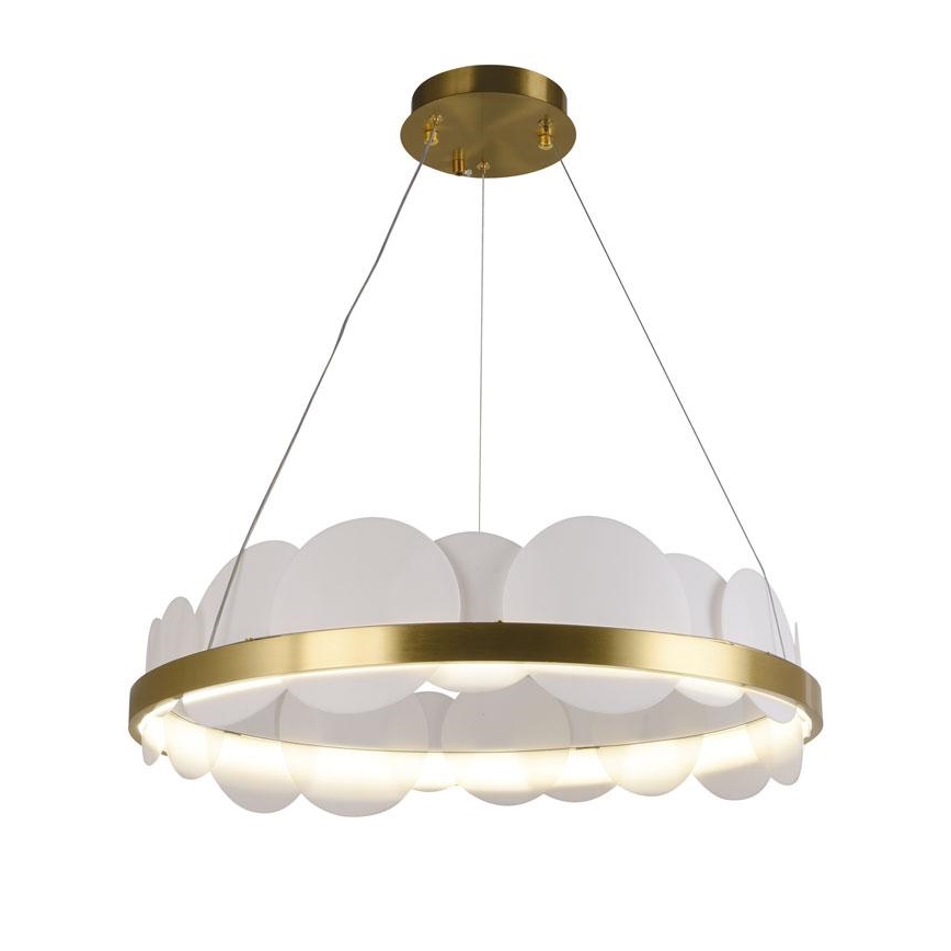 LED Prigušivi luster na sajli LED/40W/230V 3000-6500K zlatna + daljinski upravljač