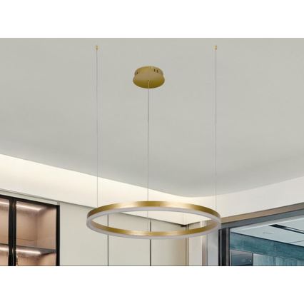 LED Prigušivi luster na sajli LED/42W/230V 3000-6500K + daljinski upravljač
