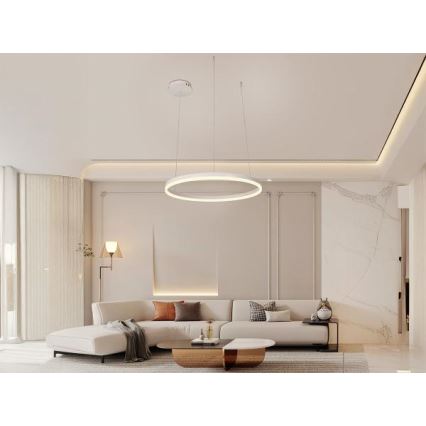 LED Prigušivi luster na sajli LED/42W/230V 3000-6500K + daljinski upravljač