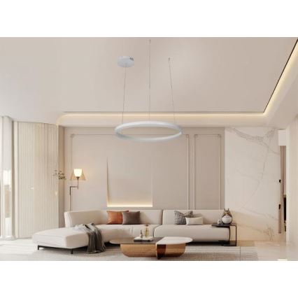 LED Prigušivi luster na sajli LED/42W/230V 3000-6500K + daljinski upravljač