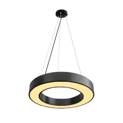 LED Prigušivi luster na sajli LED/45W/230V 3000-6500K crna + daljinski upravljač