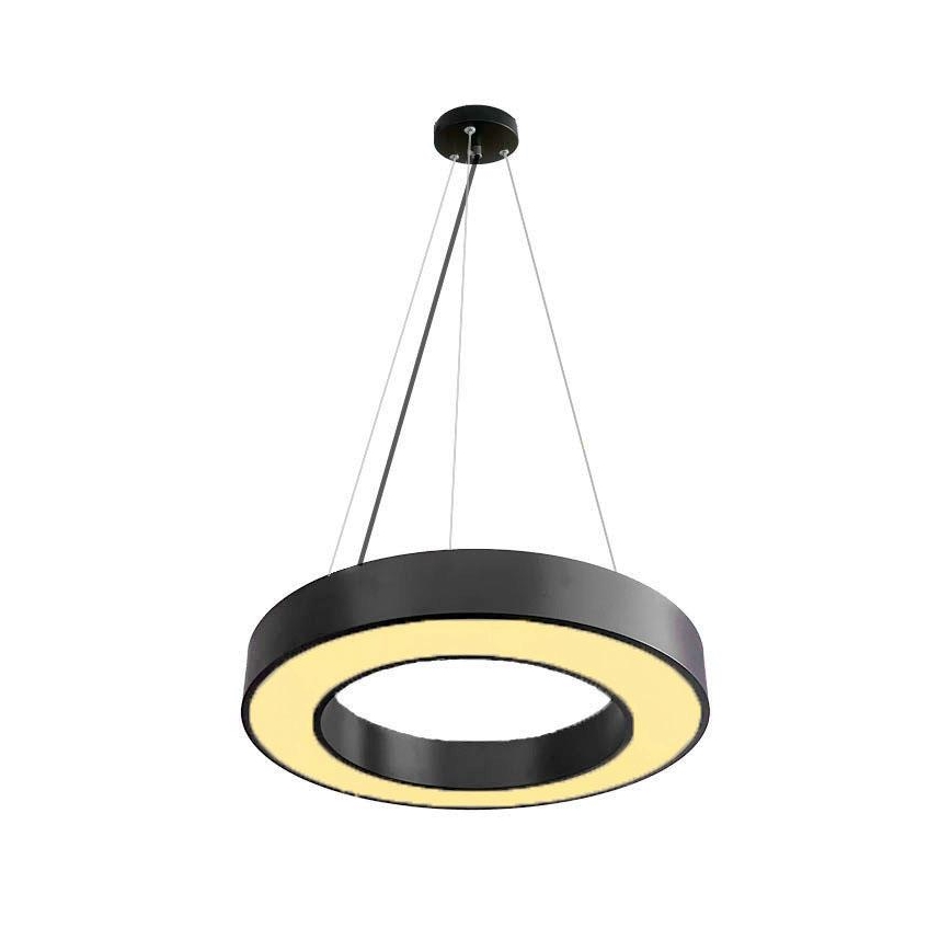 LED Prigušivi luster na sajli LED/45W/230V 3000-6500K crna + daljinski upravljač